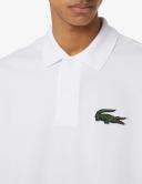 Lacoste Loose Fit Short Sleeve Polo Shirt White - XL