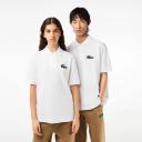 Lacoste Loose Fit Short Sleeve Polo Shirt White - XXL