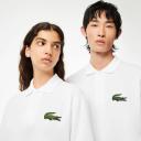 Lacoste Loose Fit Short Sleeve Polo Shirt White - XXL