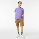 Lacoste Men's Crew Neck Pima Cotton Jersey T-Shirt Purple Size XS