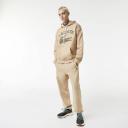 Lacoste Men's Loose Fit Crocodile Hooded Sweatshirt Beige 3XL