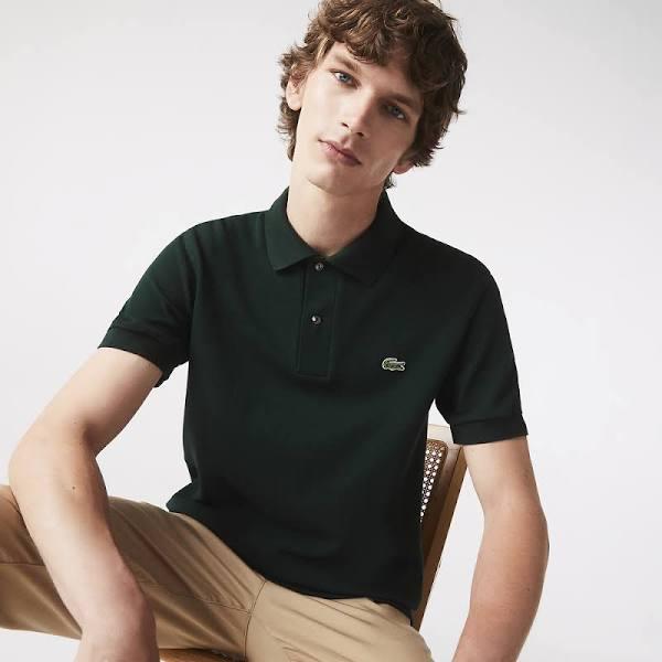 Lacoste Men's Original L.12.12 Heavy Cotton Piqué Polo Shirt Green Size M