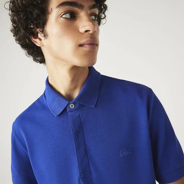 Lacoste Men's Smart Paris Stretch Cotton Piqué Polo Shirt Blue Size M