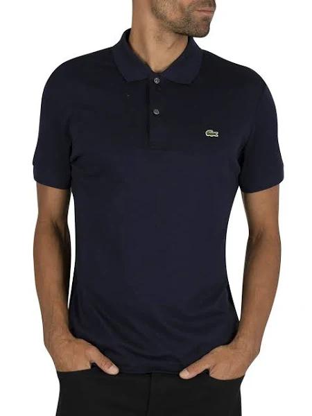 Lacoste Navy Classic Pima Polo Shirt