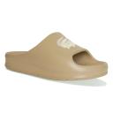 Lacoste Serve Slide 2.0 in Khaki Grey for Women | Rubber Sandals