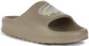Lacoste Serve Slide 2.0 in Khaki Grey for Women | Rubber Sandals