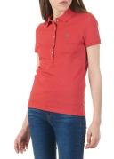 Lacoste Short Sleeve Collared Black Womens Polo Shirt PF7845 5ZP Cotton - Size 14 UK