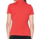 Lacoste Short Sleeve Collared Black Womens Polo Shirt PF7845 5ZP Cotton - Size 14 UK