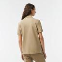 Lacoste Slim Fit Short Sleeve Polo Shirt Greenish Brown - XS