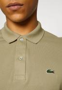 Lacoste Slim Fit Short Sleeve Polo Shirt Greenish Brown - XS