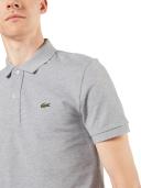 Lacoste Slim Fit Short Sleeve Polo Shirt Light Grey - XL