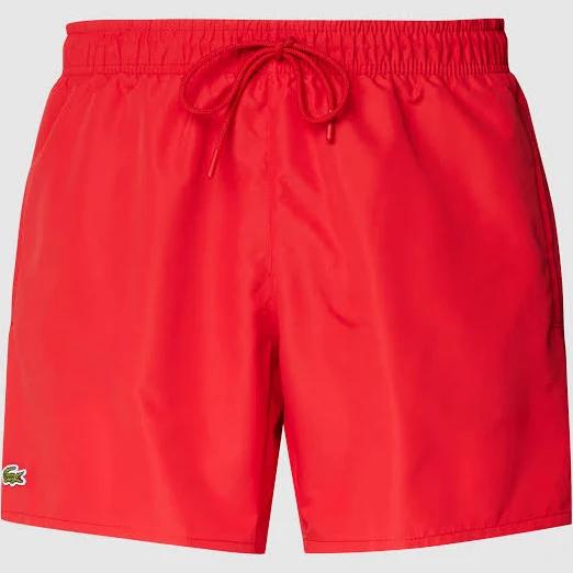 Lacoste Swim Shorts Red