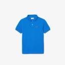 Lacoste Teen Blue Cotton Crocodile Polo Shirt