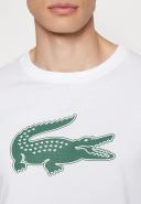 Lacoste Th2042-00 Short Sleeve T-Shirt White M Man TH2042-737-4
