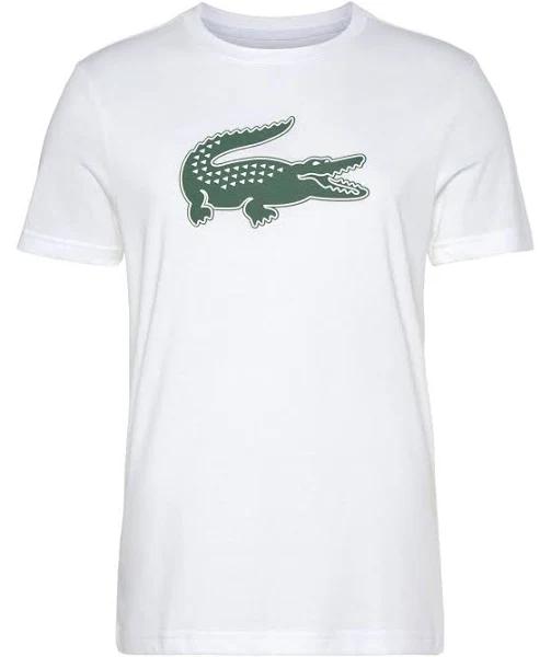 Lacoste Th2042-00 Short Sleeve T-Shirt White M Man TH2042-737-4