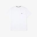 Lacoste Unisex Crew Neck Organic Cotton T-Shirt White X-Small