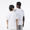 Lacoste Unisex Crew Neck Organic Cotton T-Shirt White X-Small