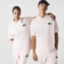 Lacoste Unisex Original L.12.12 Loose Fit Polo Shirt Pink Size XS