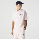 Lacoste Unisex Original L.12.12 Loose Fit Polo Shirt Pink Size XS