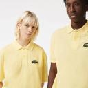 Lacoste Unisex Original L.12.12 Loose Fit Polo Shirt Yellow Size XS