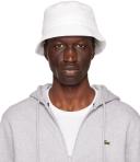 Lacoste White Patch Bucket Hat