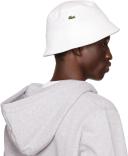 Lacoste White Patch Bucket Hat