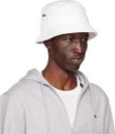 Lacoste White Patch Bucket Hat