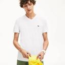 Lacoste White V-Neck T-Shirt
