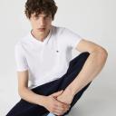 Lacoste White V-Neck T-Shirt