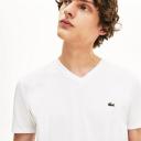 Lacoste White V-Neck T-Shirt