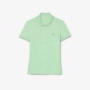 Lacoste Women's Slim Fit Stretch Cotton Piqué Polo Shirt Green Size L