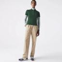 Lacoste Women's Slim Fit Stretch Cotton Piqué Polo Shirt Green Size S