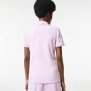 Lacoste Women's Slim Fit Stretch Cotton Piqué Polo Shirt Pink M-L