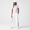 Lacoste Women's Slim Fit Stretch Cotton Piqué Polo Shirt Pink Size S