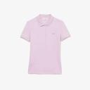 Lacoste Women's Slim Fit Stretch Cotton Piqué Polo Shirt Pink Size S