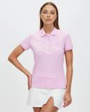 Lacoste Women's Slim Fit Stretch Cotton Piqué Polo Shirt Pink Size S