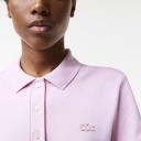 Lacoste Women's Slim Fit Stretch Cotton Piqué Polo Shirt Pink Size S