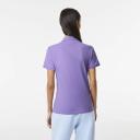 Lacoste Women's Slim Fit Stretch Cotton Piqué Polo Shirt Purple Size S