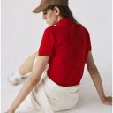 Lacoste Women's Slim Fit Stretch Cotton Piqué Polo Shirt Red Size L