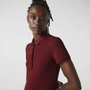 Lacoste Women's Slim Fit Stretch Cotton Piqué Polo Shirt Red Size L
