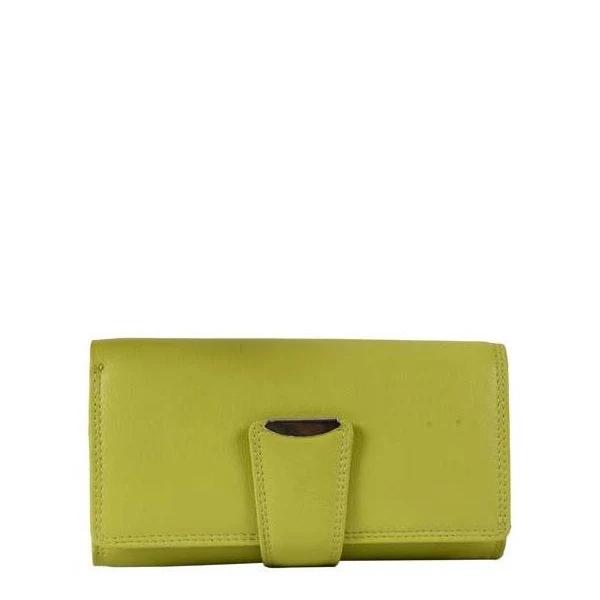 Ladies Long Leather Wallet ZLW202B Green