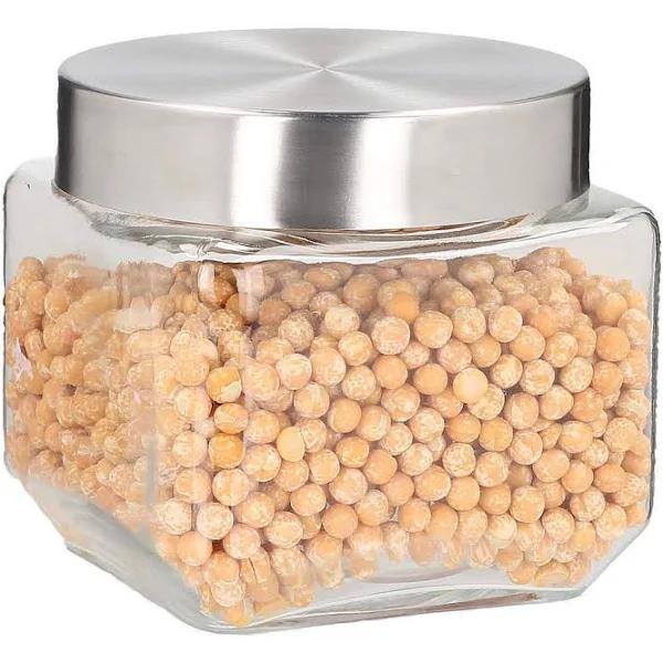 Large Glass Jar with Lids 900ml [12 Pack] Food Storage Canister Jars Containers - AfterPay & zipPay Available