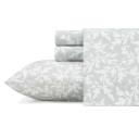 Laura Ashley Home Dove Gray Crestwood Cotton Flannel Sheet Set Twin