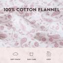 Laura Ashley Home Dove Gray Crestwood Cotton Flannel Sheet Set Twin