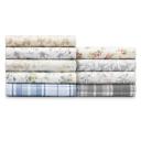 Laura Ashley Home Dove Gray Crestwood Cotton Flannel Sheet Set Twin