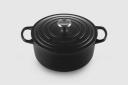 Le Creuset Cast Iron Round Casserole 26cm / 5.3L Satin Black