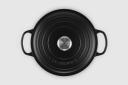 Le Creuset Cast Iron Round Casserole 26cm / 5.3L Satin Black