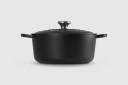 Le Creuset Cast Iron Round Casserole 26cm / 5.3L Satin Black