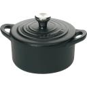 Le Creuset Enameled Cast Iron Mini Cocotte, 1/3 qt., Black