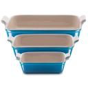 Le Creuset Heritage Rectangular Dish - Marseille Blue 26cm